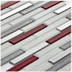 Очарователна стъклокерамична мозайка Tenlight Rosa от Betas Glass Mosai , с размер 30 x 30 см.
